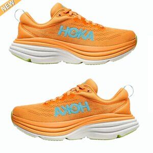 NWT HOKA Women's Bondi 8 Running Shoes, Solar Flare
